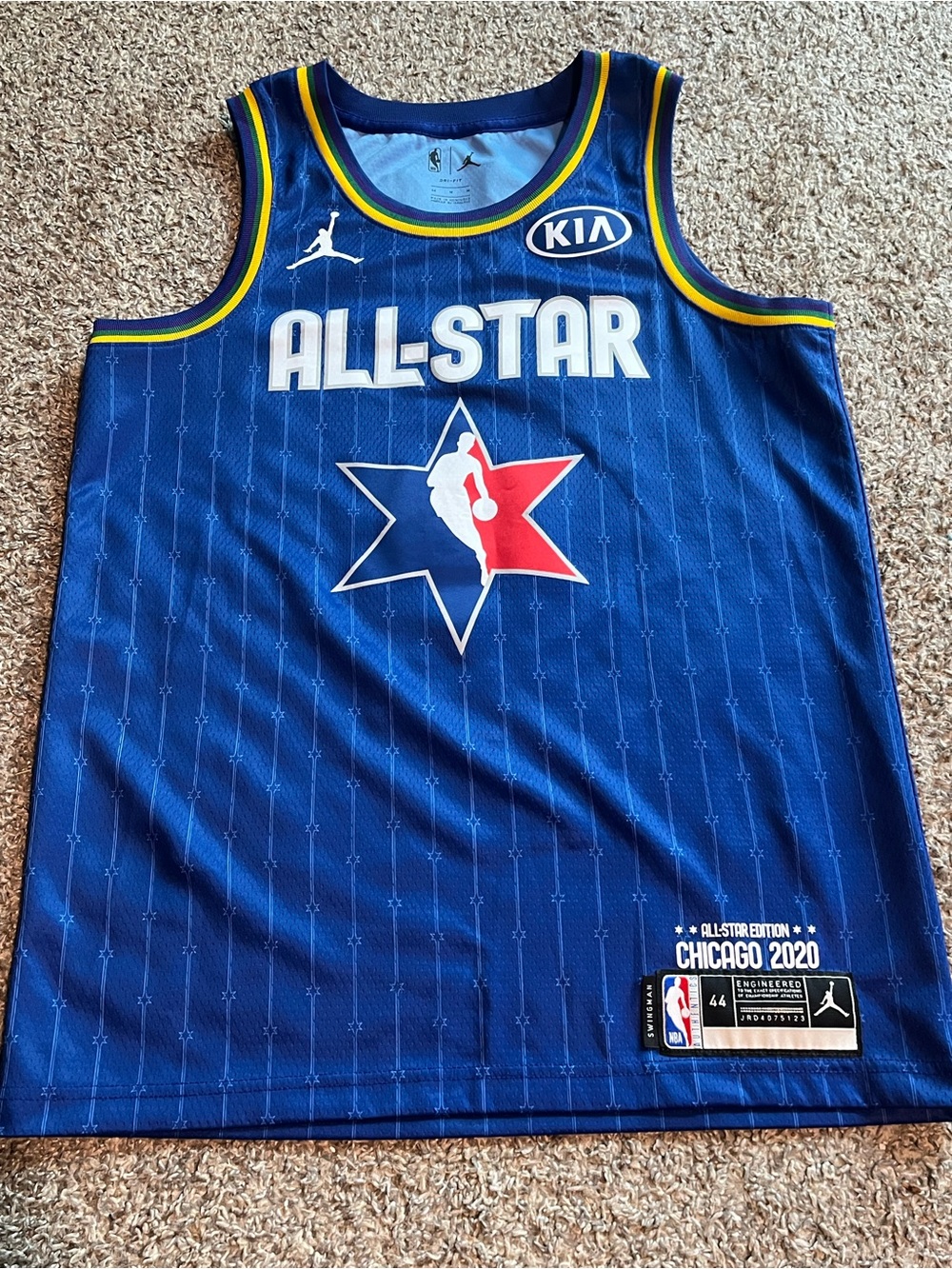 NBA Authentic Nike Jordan 2020-21 All-Star James Harden Jersey Men’s Medium (44)
